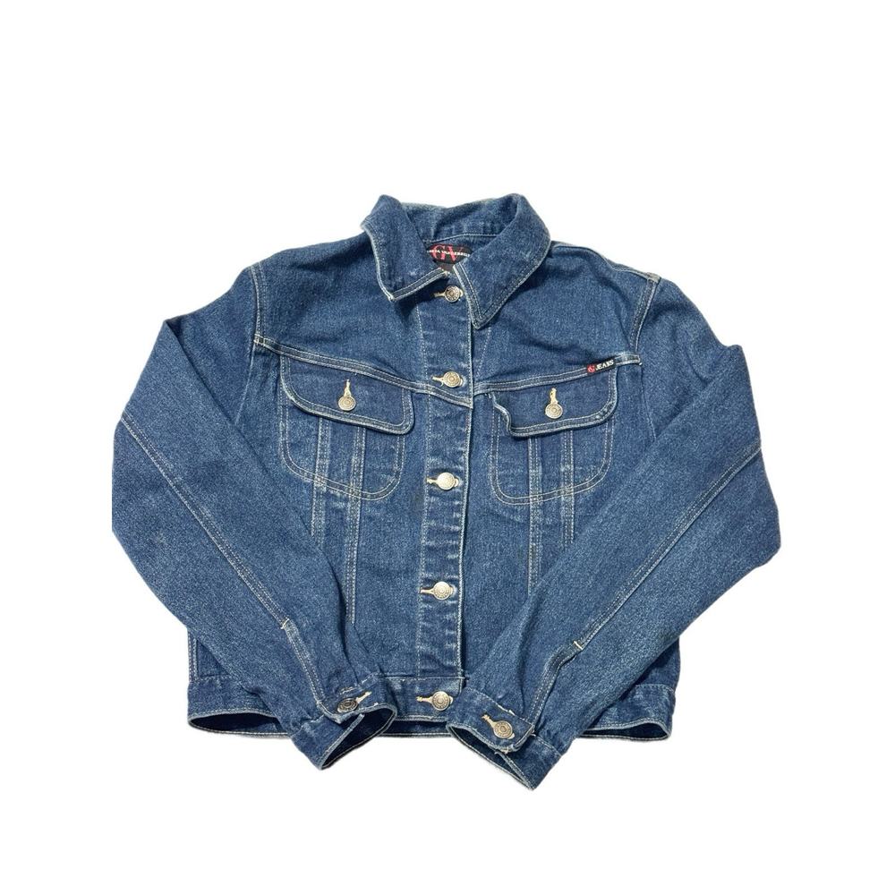 Gloria Vanderbilt Jeans Denim Blue Jean Jacket Size‎ Small Front Pockets